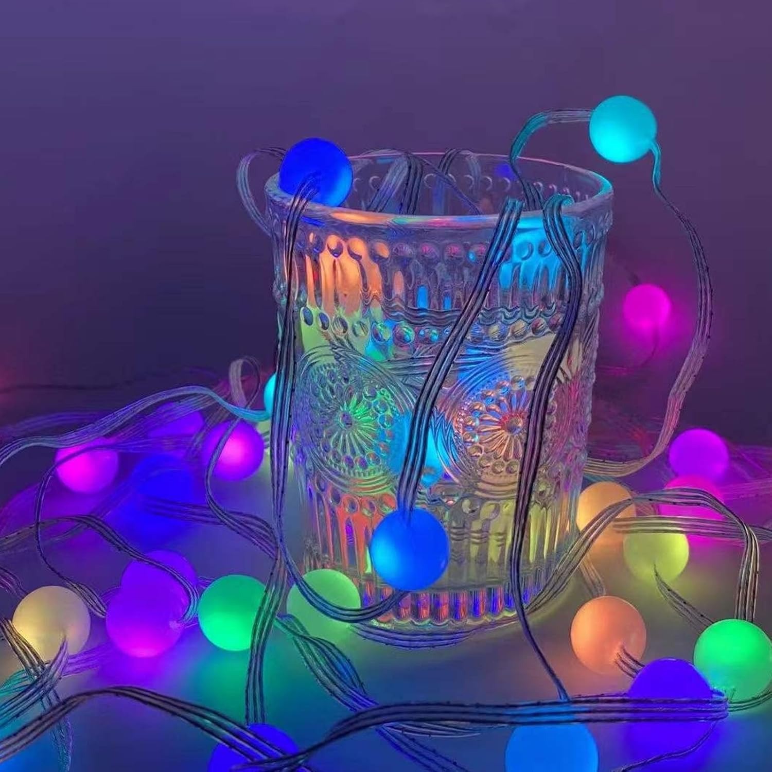 Miniatura 5 de Cadena de Bolas de Luz Cortina USB